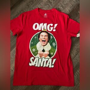 Elf Omg Santa Big Face T-Shirt- Size XXL
